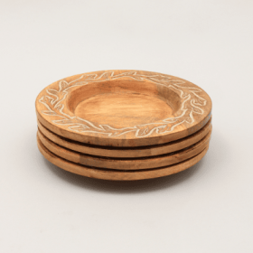 Handcrafted 13 Wood Charger Plate  Wooden Dinning Placemat Artisan Wood Tableware