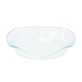 Soho Lounge Carnegie Hill 12 inch x 10 Inch x 2.6 Inch Tempered Glass Roaster Pan with Built-in Handles