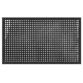 Bar Kitchen Industrial Multi-functional Anti-fatigue Drainage Rubber Non-slip Hexagonal Mat 150X90cmSame Code 56392233