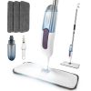 Spray Mop With 3 Machine Washable Microfiber Pads 12OZ Refillable Water Bottle Wet Dry Use Microfiber Mop For Hardwood Ceramic Tiles Laminate Floor Cl