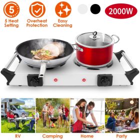 2000 Watt Electric Portable Dual Stovetop