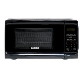 Galanz 0.7 cu ft 700W Countertop Microwave Oven in Black with One Touch Express Cooking