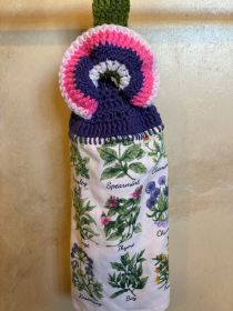 Handmade Crocheted Hanging Towel -  Fun Designs