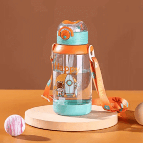 Color: Blue, Capacity: 0.7L - 700ml Large Capacity Kids Water Cup with Straw Sports Bottle Student Special Edition