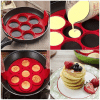 Color: Army Green - Egg Pancake Ring Non-stick Pancake Machine Mold Silicone Egg Frying Pan Forming Machine Omelet Mold Kitchen Baking Accessories
