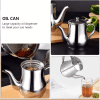 Color: light yellow - 1500ml - Cooking Oil Filter Pot Container Oil Separator Bottle Stainless Steel Storage Pot Oil Tank With Filter Mesh Kitchen