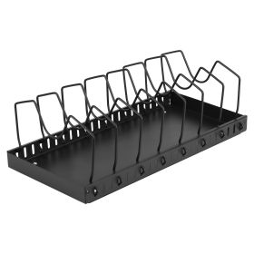 1Pc Pull Out Pots And Pans Organizer Under Cabinet With 8 Adjustable Dividers Rustproof Carbon Steel Sliding Pots Holder For Kitchen Cookware Bakeware