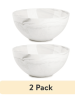 (2 pack) Thyme & Table Stoneware Bowl, Grey Marble Collection