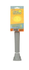 Scrub Daddy Dish Daddy, Dish Wand, Soap Dispensing Dish Brush, Texture Changing Sponge, Dish Scrub Brush with Scraper, Scrubbing Head, & Drip Stand