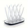 Bottle Drying Rack Space Saving Countertop Baby Bottle Holder, Drying Rack for Baby Bottles Accessories - Stores Up to 12 Bottles, Dishwasher Safe