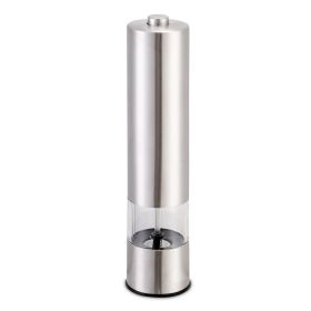 1Pc Electric Salt Pepper Grinder With Light Adjustable Coarseness Stainless Steel Salt Pepper Shaker Battery Operated Pepper Grinder Mill Easy Refill