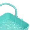 3-Tier Kitchen Trolley Turquoise 16.5"x13.8"x33.5" Iron and ABS
