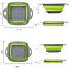 Over-the-Sink Colander, Extendable Strainer Basket for Washing Vegetables and Fruits, Draining Cooked Pasta, and Drying Dishes- Set of 2 Sizes
