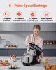 Stand Mixer, 6 QT Dough Mixer, 660W 6 + P Speeds Tilt-head Food Mixer with Stainless Steel Bowl, Dough Hook, Wire Whip, Flat Beater, Scraper