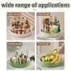 A Multifunctional Rotating Seasoning Rack For The Corner Of The Kitchen Countertop, Which Can Be Used To Store Bottles Of Oil, Salt