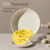 Carote Nonstick Frying Pan 9.5" Skillet With Induction, Egg Omelet Pan Non-Stick Chef's Pan Compatible for All Stoves, Bon Appetit, White Granite