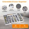 Organizer - Expandable Kitchen Drawer Organizer, Adjustable Organizer,Drawer Organizer, Multi-Functional Kitchen Organizer