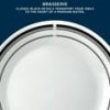 Corelle Brasserie 12-Piece Dinnerware Set – Classic White With Black Rim, Chip-Resistant Plates And Bowls, Service For 4