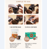PSMA2205 Portable coffee machine Mini extraction coffee 2in1 semi-automatic coffee 1400W drip coffee, optional powder tray or K cup tray