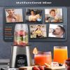 VEWIOR Smoothie Blender, 900W Personal Blender for Shakes and Smoothies, Blenders for Kitchen