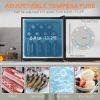 HOMCOM Mini Upright Freezer 1.1 Cu.Ft Compact Silver with Removable Shelves Home Appliances Chill Solution