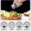 12 Glass Jar Bottles Set Revolving Spice Rack Organizer Storage for kitchen, Spice Stand Holder