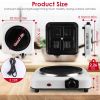 1200W Electric Infrared Single Burner Portable Heating Hot Plate Stove Countertop RV Hotplate with 7.5' Glass Cooktop Stepless Temperature Adjustments