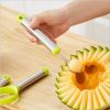 3 in 1 Melon Baller Scoop + Fruit Peeler + Carving Knife for Fruits Ice Cream Cookie Dough Butter Stainless Steel Kitchen Gadget Tool