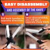 Kitchen Scissors for Food 2 in 1 Cutting Board Scissors & Knife with Locking Mechanism & Stainless Steel Blades Multifunctional Kitchen Shears for Eff