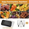 Smokeless Indoor Electric Grill with Removable Non-Stick Plate, 1500W Portable BBQ Griddle, Dishwasher Safe, Hot Pot Cooking, Kitchen Essential