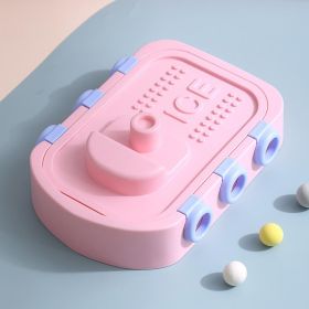 Ice Mold Machine Grid Cavity Flexible Silicone Ice Cream Machine (Color: Pink)