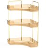 Kitchen Countertop Organizer 3 Tier Corner Storage Shelf Vanity Tray Clear Corner Rack for Kitchen Bedroom Bathroom