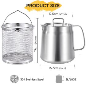 The Filter Holes Are Evenly Distributed, Which Can Effectively Remove Oil Leakage From Fried Foods And Contribute To Healthy Eating. (Option: 2L)