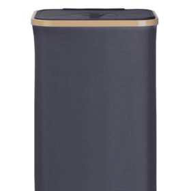Kitchen  Recyclable Trash Can 26 Gallons Removable Reusable Inner Bag With Lid Bottle Plastic Waste Kitchen Trash Can (Color: Grey)