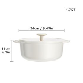 Soup Pot (Option: Beige-24cm)