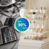 3 Tier Makeup Organizer for Vanity Large Capacity Skincare Shelf Bathroom Countertop Organizer with Drawer for Lipsticks Lotion Toner Perfumer Masks