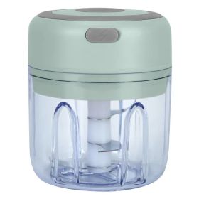 Mini Electric Garlic & Vegetable Chopper (SEE MY BLOG) With 8.45OZ Capacity Cordless (Color: Green)