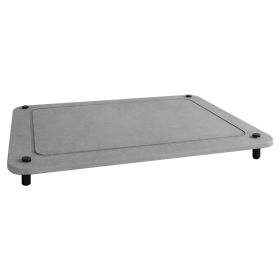 Stone Dish Drying Mats Home Dish Quick Drying Stone Pad Diatomaceous Earth Draining Mat with Anti-Slip Stainless Steel Feet (Option: StoneDryingMat Grey)