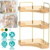 Kitchen Countertop Organizer 3 Tier Corner Storage Shelf Vanity Tray Clear Corner Rack for Kitchen Bedroom Bathroom