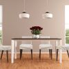 4Pack Waterproof Dining Chair Slipcovers Stretch Chair Seat Slipcovers Removable Washable Jacquard Seat Covers for Dining Room