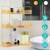 Kitchen Countertop Organizer 3 Tier Corner Storage Shelf Vanity Tray Clear Corner Rack for Kitchen Bedroom Bathroom