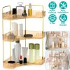 Kitchen Countertop Organizer 3 Tier Corner Storage Shelf Vanity Tray Clear Corner Rack for Kitchen Bedroom Bathroom