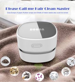Mini Vacuum Cleaner Office Desk Dust Tool Home Table Sweeper Desktop Vacuum Cleaner For Car Home Computer Sweeper Christmas gift (Color: white USB models)