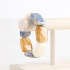 Blue Lapis/White/Sand Combo Chicklet Cooling Bracelet