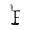 Industrial Vintage 2-Pc Rotatable Bar Stools Set w/ Backrest & Footrest - Quilted PU Leather - 300lb Capacity