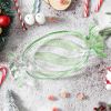 Christmas Candy Glass Plate, Christmas Theme Serving Tray for Holiday Desserts, Cookies & Candy Display, Festive Party Bowl