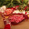 Christmas Candy Glass Plate, Christmas Theme Serving Tray for Holiday Desserts, Cookies & Candy Display, Festive Party Bowl