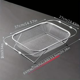 "Modern Kitchen Drain Rack - Foldable Stainless Steel Design Saves Counter Space" (Capacity: xl)