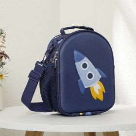 Cute Lunch Insulated Bag, Suitable For Holding Lunch And Cold Drinks, Also A Cute Backpack For Children (Color: Dark blue)