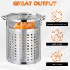 30QT Propane Turkey Fryer Set Silver Aluminum Pot with Black Round Iron Stand Outdoor Gas Deep Fryer Kit for Frying Turkey Seafood and Boiling Crawfis